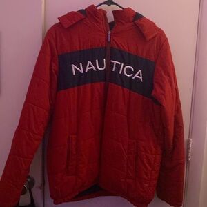 RED NAUTICA WINTER JACKET